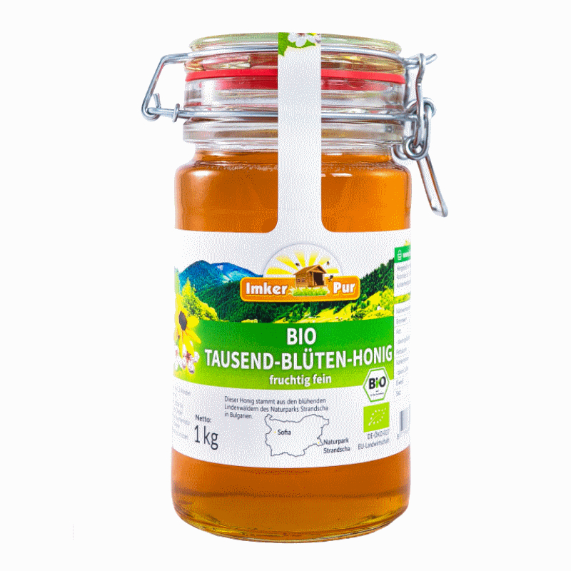 ImkerPur - Bio Tausendblütenhonig - 1000g