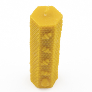 Wachskerze "Bienenpoesie", 14.5x4,5 cm
