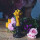 Wachskerze "Tulpenzauber", 10.5x6 cm
