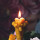 Wachskerze "Tulpenzauber", 10.5x6 cm