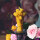 Wachskerze "Tulpenzauber", 10.5x6 cm